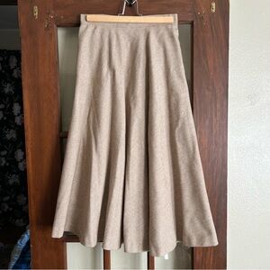 Evan Picone Beige Midi Skirt (2)